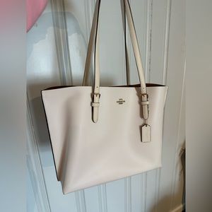 Coach Mollie Tote in White